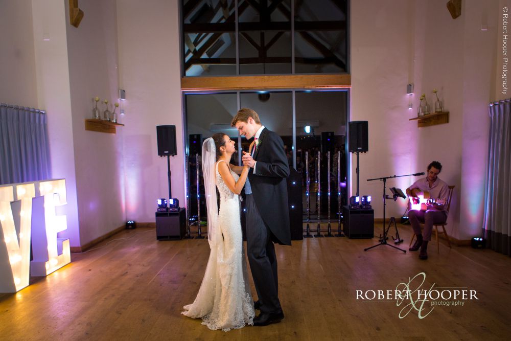Millbridge Court first dance at wedding Newlyweds first dance at Millbridge Court Surrey