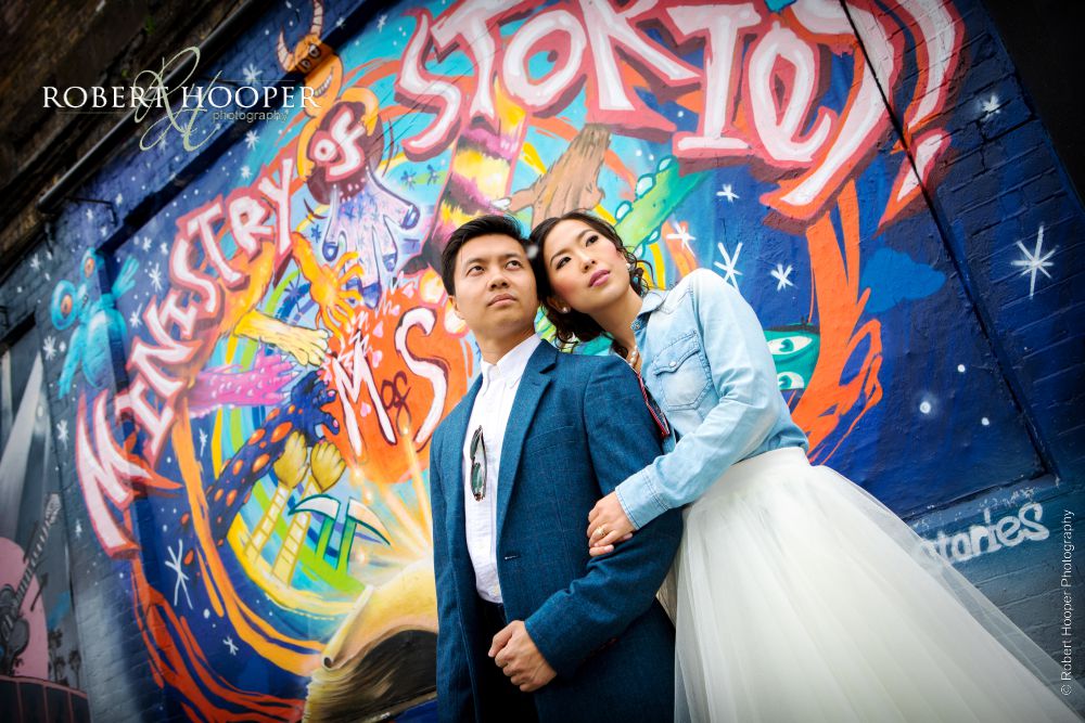 Shoreditch pre-wedding photography London