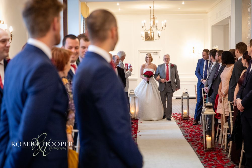 bride walking down the aisle