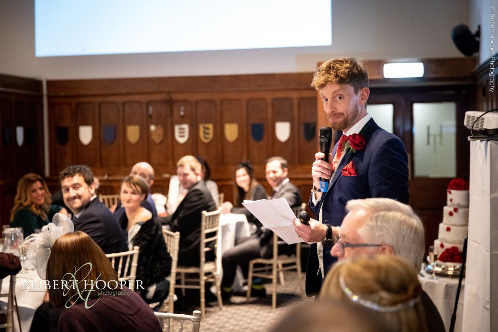 Wedding breakfast speeches
