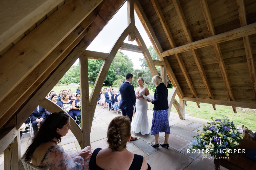 Outdoor wedding cereony West Sussex