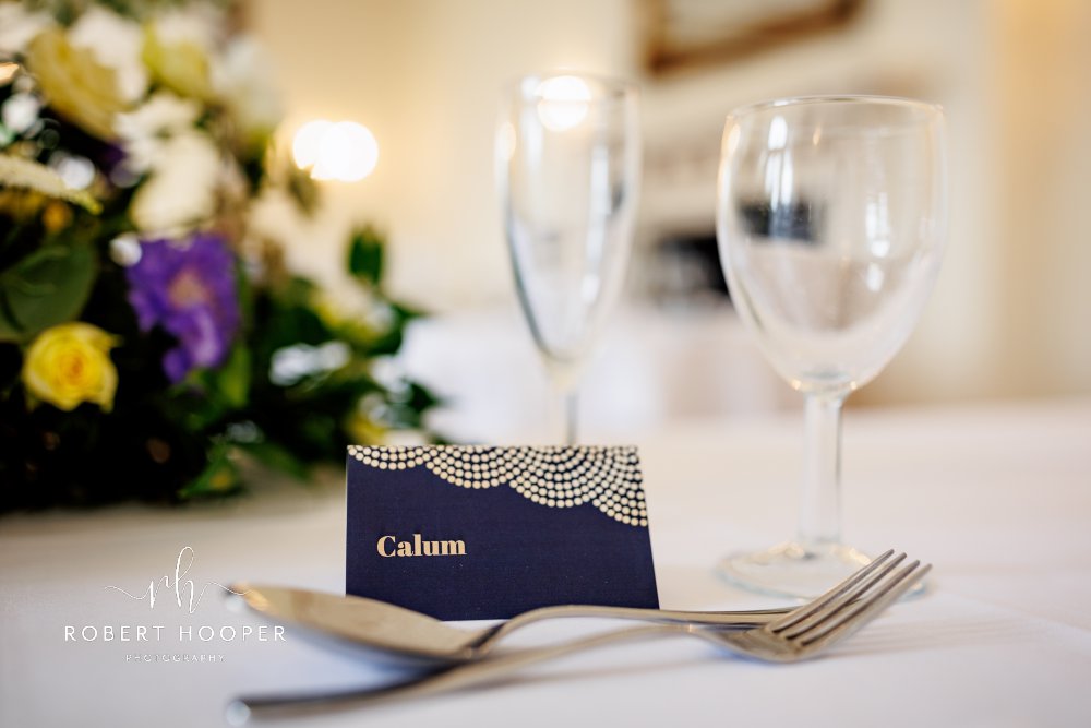 Wedding place cards Highley Manor