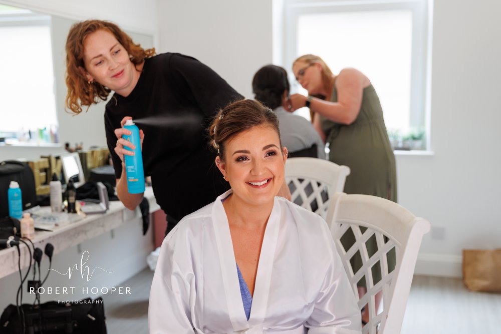Bridal wedding preps